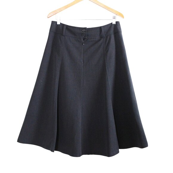 Conrad C Portion Petite A-line Flare Midi Skirt - Picture 3 of 16